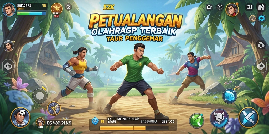 Tampilan gameplay menarik dalam 5ZK dengan aksi olahraga seru.