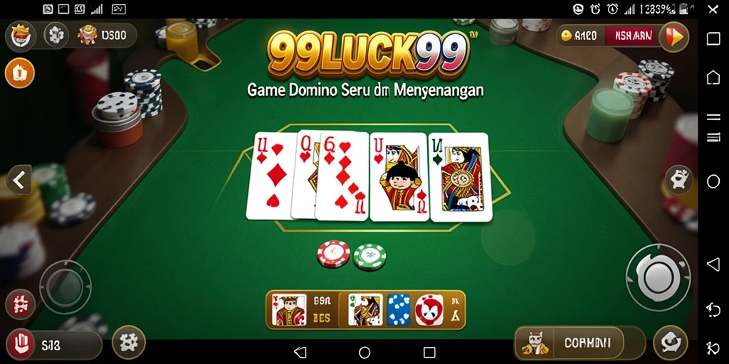 Screenshot <strong>99LUCK99</strong> menunjukkan gameplay domino yang seru dan interaktif.