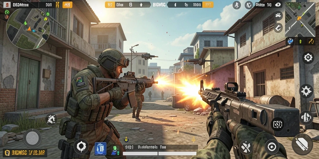 Tampilan seru dari gameplay TPS di BIGMSG.