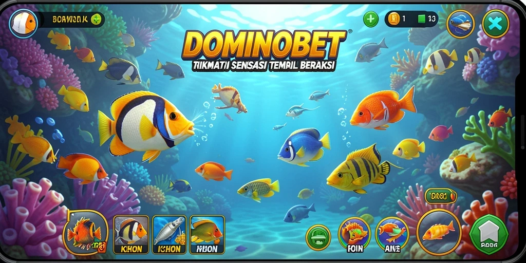 Gambar menarik menunjukkan aksi menembak ikan di DOMINOBET.