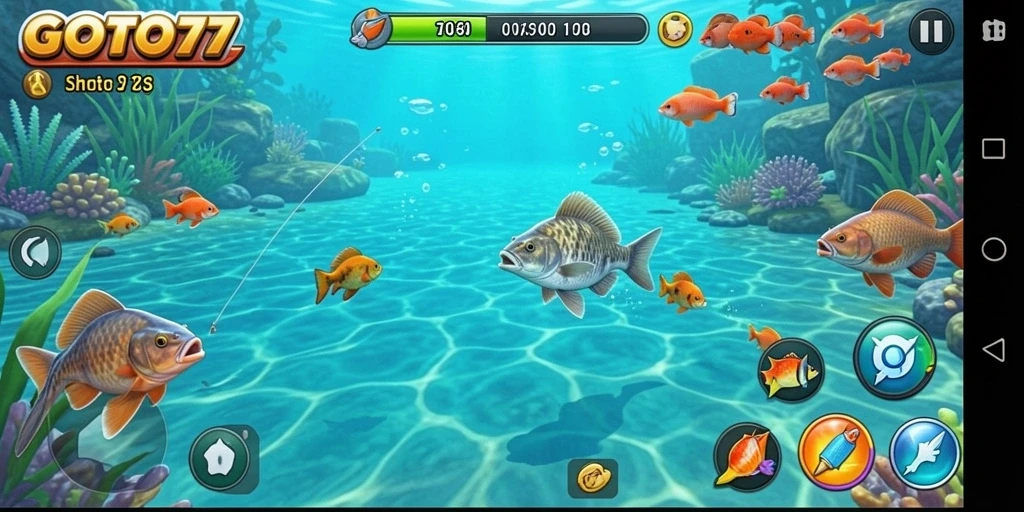 Tangkapan ikan yang besar dalam gameplay GOTO77.