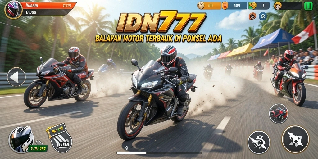 Gameplay seru balapan motor di IDN777 yang mendebarkan.
