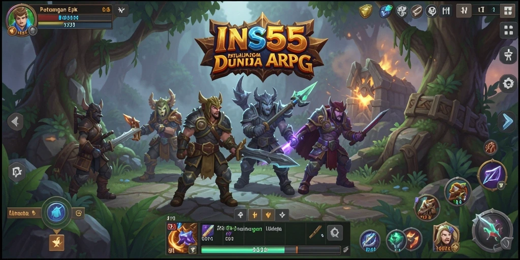Tampilan gameplay <strong>INS55</strong> yang menakjubkan dalam petualangan ARPG.