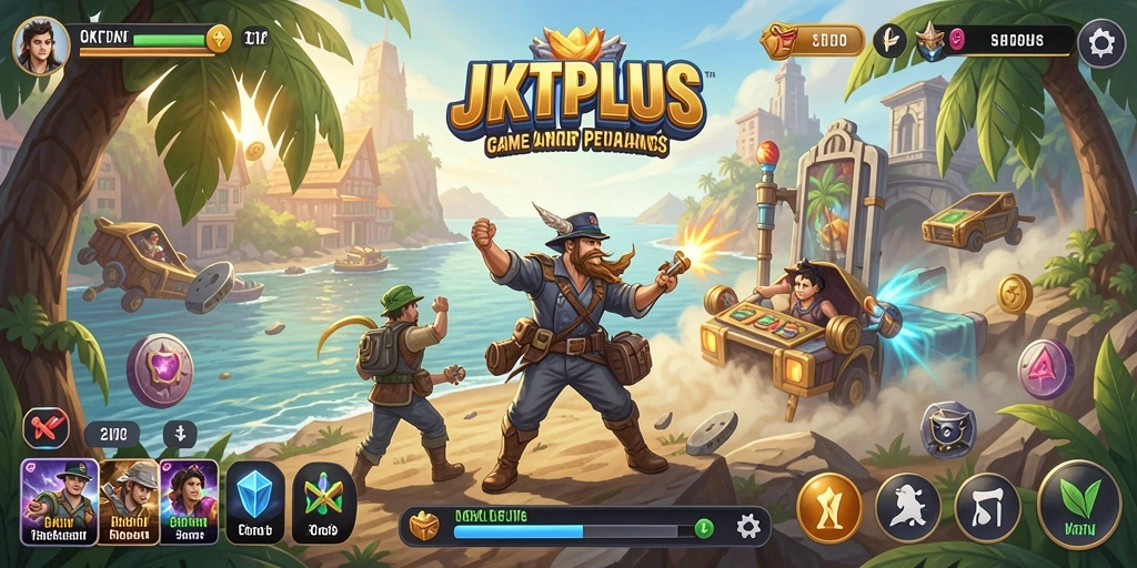 Tampilan gameplay JKTPLUS yang seru dan menantang.
