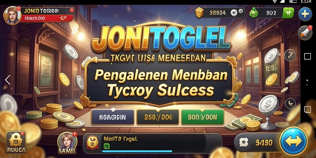Gameplay seru JONITOGEL dalam dunia Tycoon.
