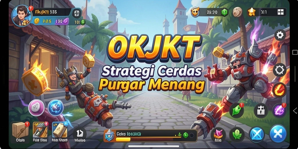 Tampilan gameplay seru dalam OKJKT yang penuh strategi.