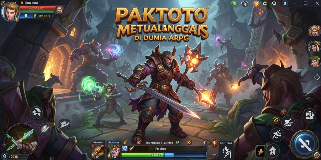 Tangkapan layar gameplay ARPG PAKTOTO yang menampilkan aksi seru.