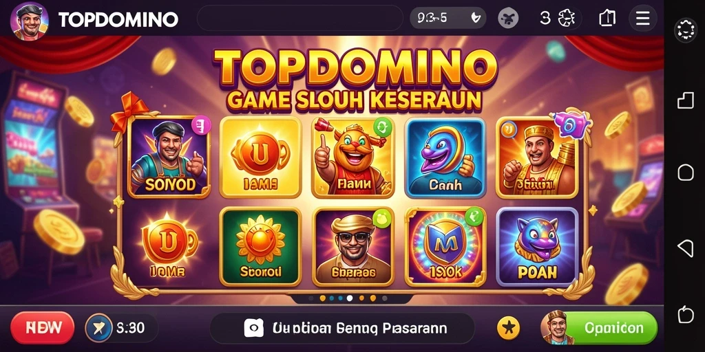 Gameplay menarik dari TOPDOMINO dengan berbagai tema Slot.